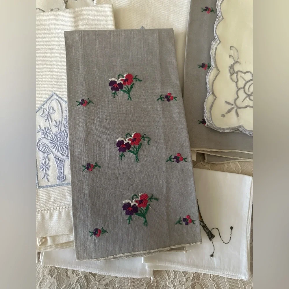 Vintage Napkin Bundle Mismatched lot of 12